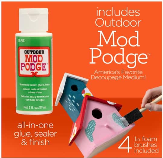 Apple Barrel® Acrylic Multi-Surface Satin Paints & Mod Podge 21 Piece Set